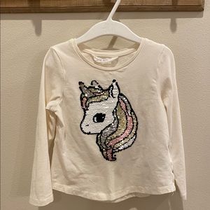 H&M Unicorn Sequin top